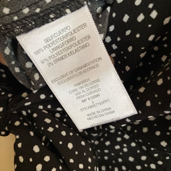 Sam Edelman Jumpsuit Black and White Polka Dot - Picture 10 of 12